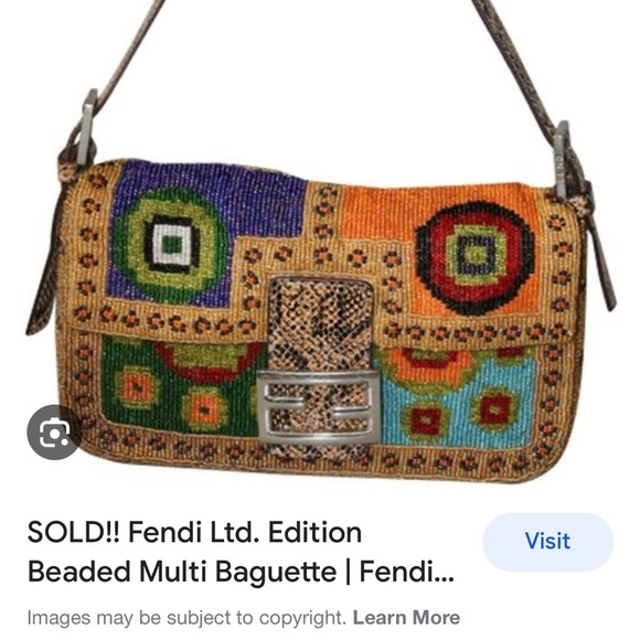 searching for Vintage Fendi beaded baguette (not selling) !! - Picture 2 of 4